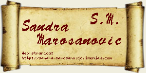 Sandra Marošanović vizit kartica